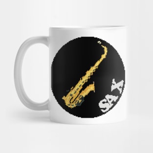 Rock Battle Card Game Saxophone Icon (Sax) Mug